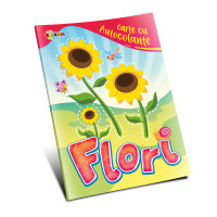 Flori: Carte cu autocolante.
